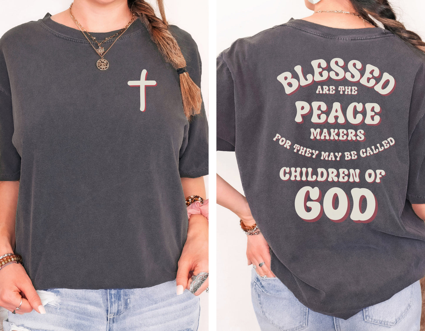 Blessed Peacemakers Unisex Garment-Dyed T-shirt